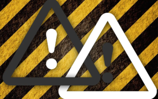 Warnhinweis mit normgerechter Symbolik