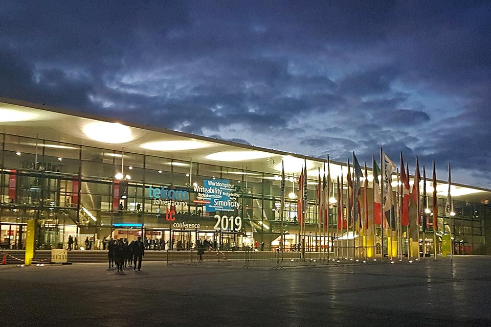 tekom-Jahrestagung 2019 ICS Stuttgart Eingangsbereich