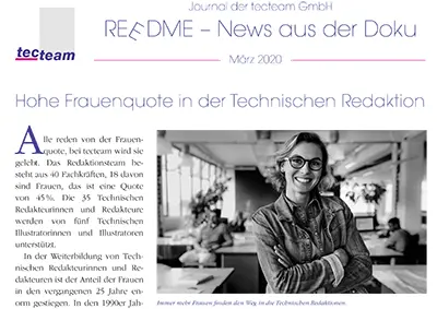 REEDME Kundenzeitschrift tecteam März 2020
