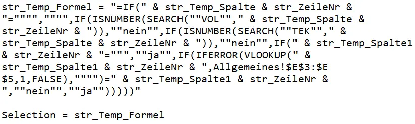 Visual Basic Code - Beispiel mit Fehler
