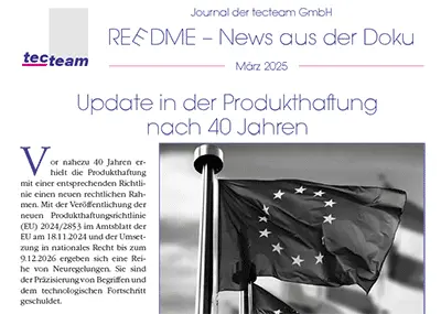 tecteam Kundenzeitschrift REEDME Technische Dokumentation-03-2025