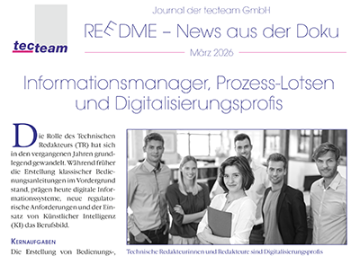 tecteam Kundenzeitschrift REEDME Technische Dokumentation-03-2026