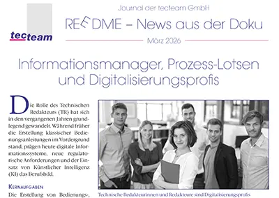 tecteam Kundenzeitschrift REEDME Technische Dokumentation-03-2026